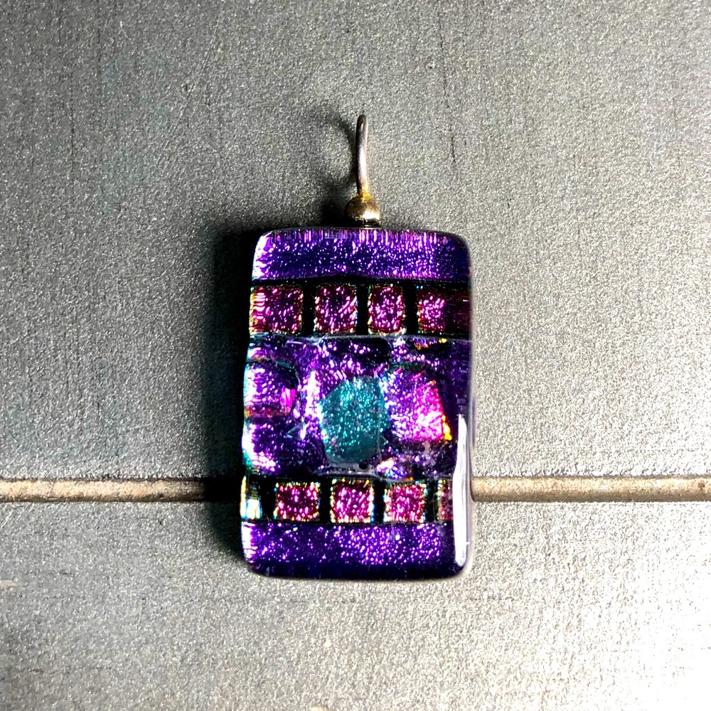 Dichroic glass pendant